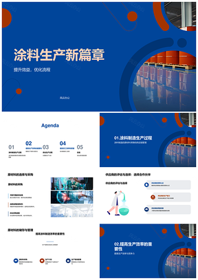 涂料制造效率供应链管理产能升级优化PPT模板