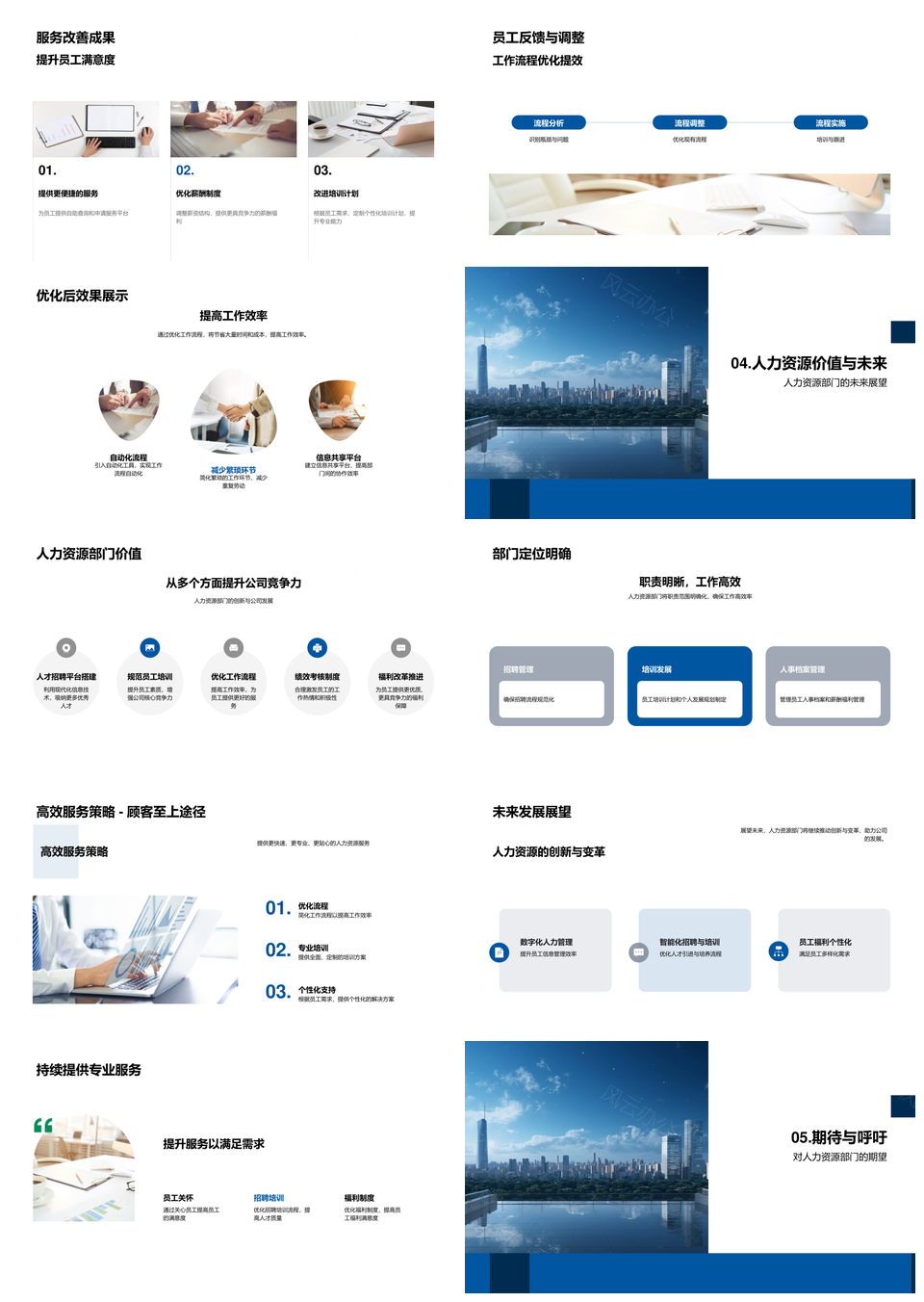 人力资源优化流程引才育才提满意强活力促发展PPT模板