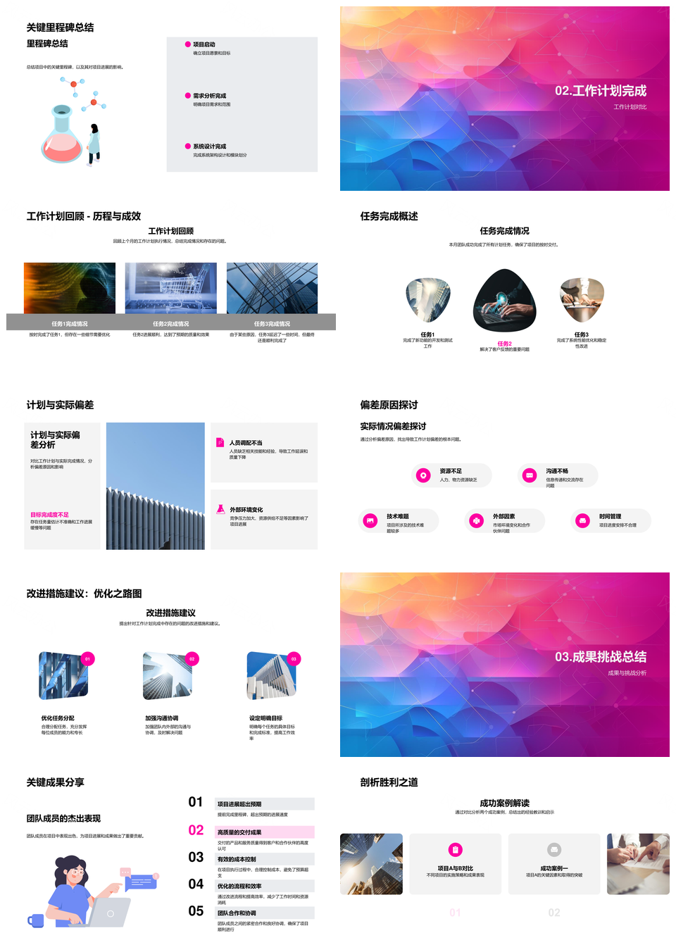 IT互联网项目经理活力项目愿景关键里程碑PPT模板