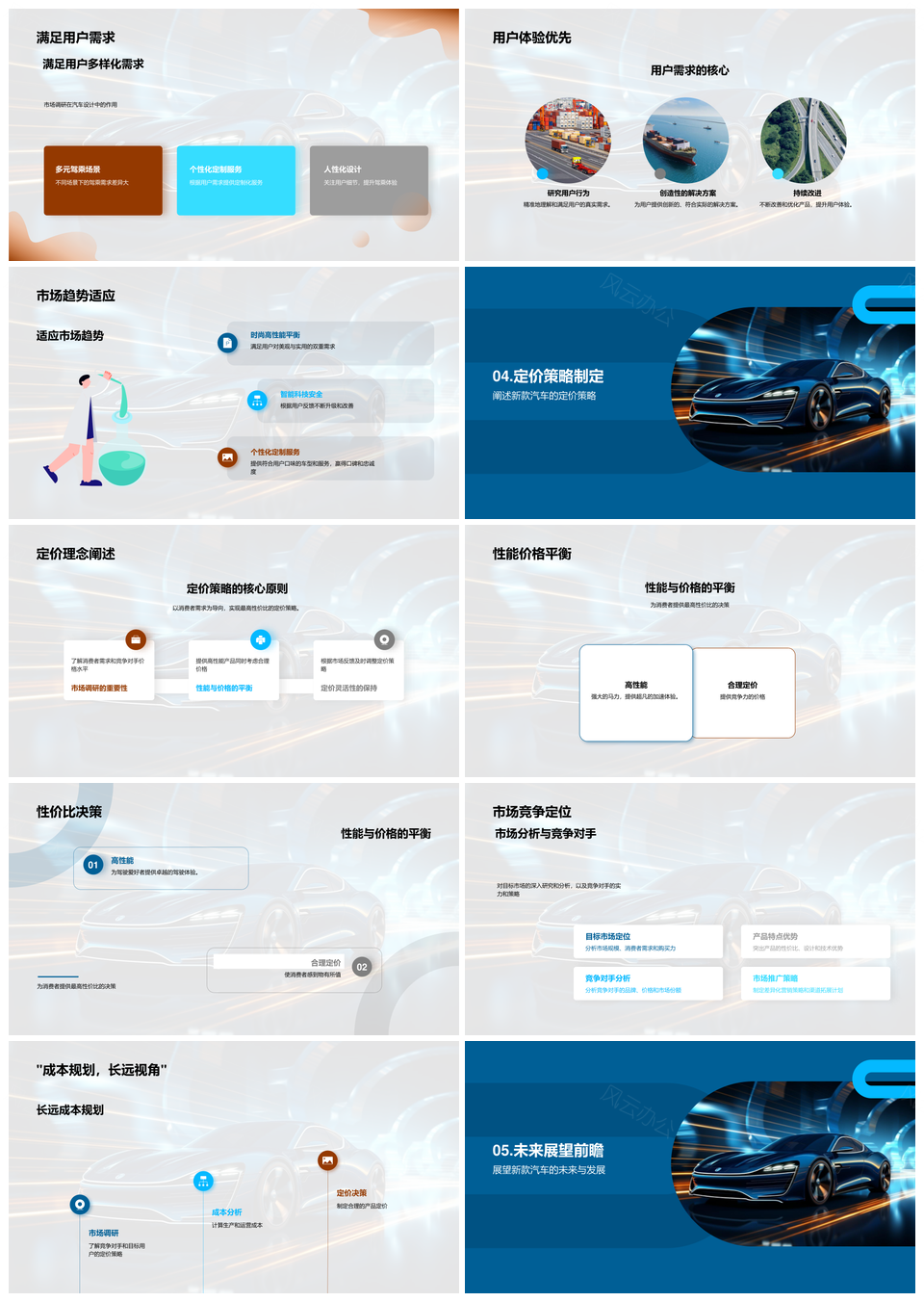 现代汽车新时代创新设计环保高效能策略PPT模板