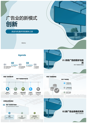 广告业改革新模式应对传统市场挑战PPT模板