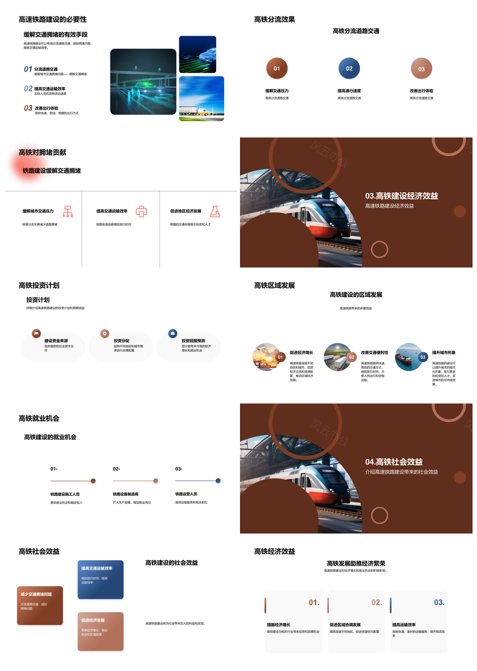高铁建设规划投资进展缓拥堵预期PPT模板