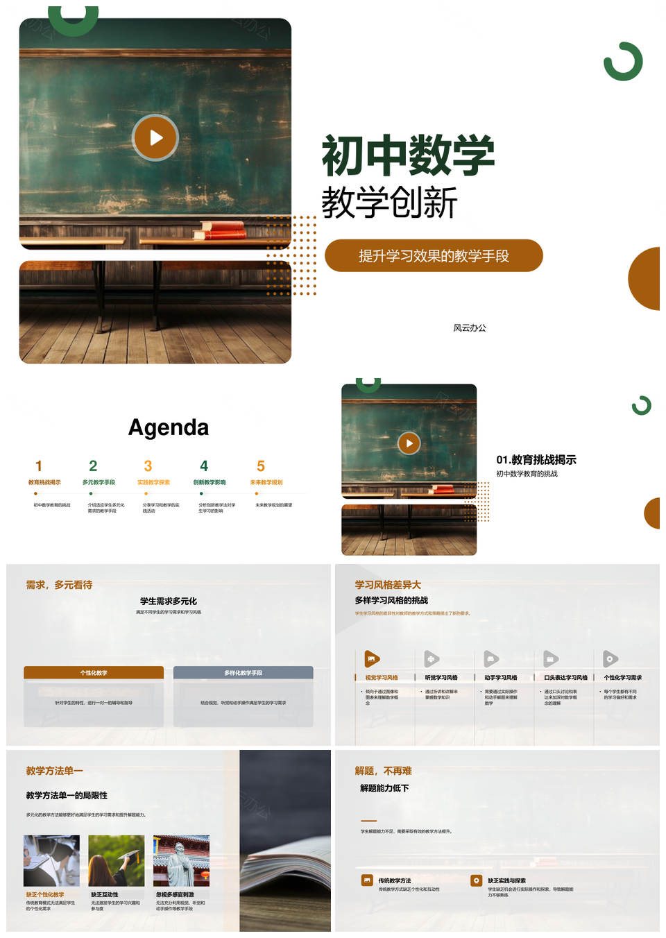 2025初中数学项目式学习与个性化教学PPT模板
