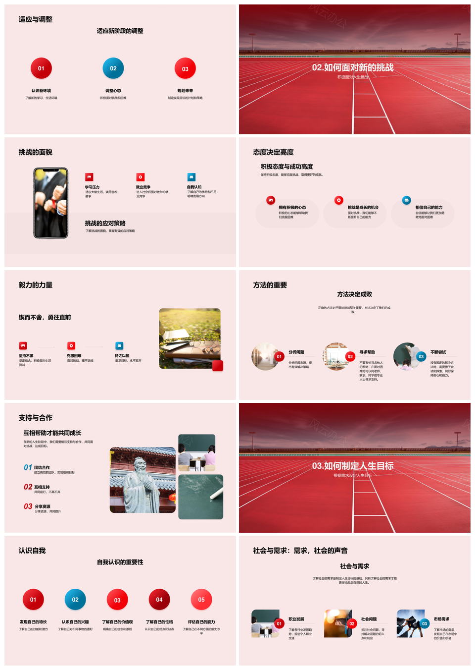 高考新赛道起跑挑战应对目标规划PPT模板