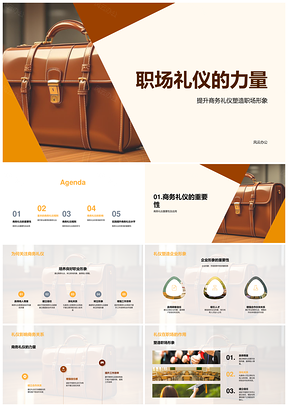 职场商务礼仪提升与形象塑造PPT模板