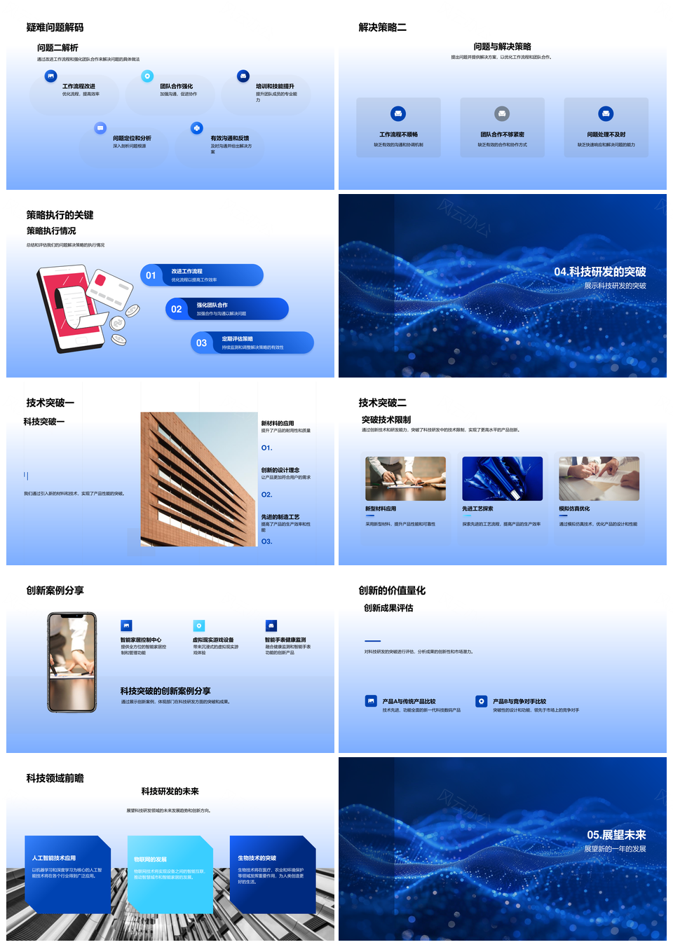 数码产品年度技术趋势研发成果与市场分析PPT模板