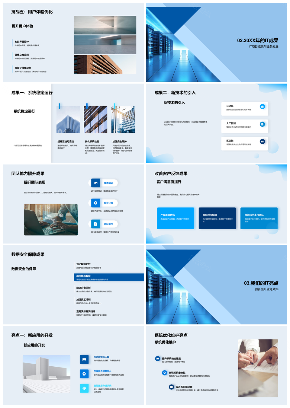 2025IT挑战安全稳定技术革新团队用户架构成果PPT模板