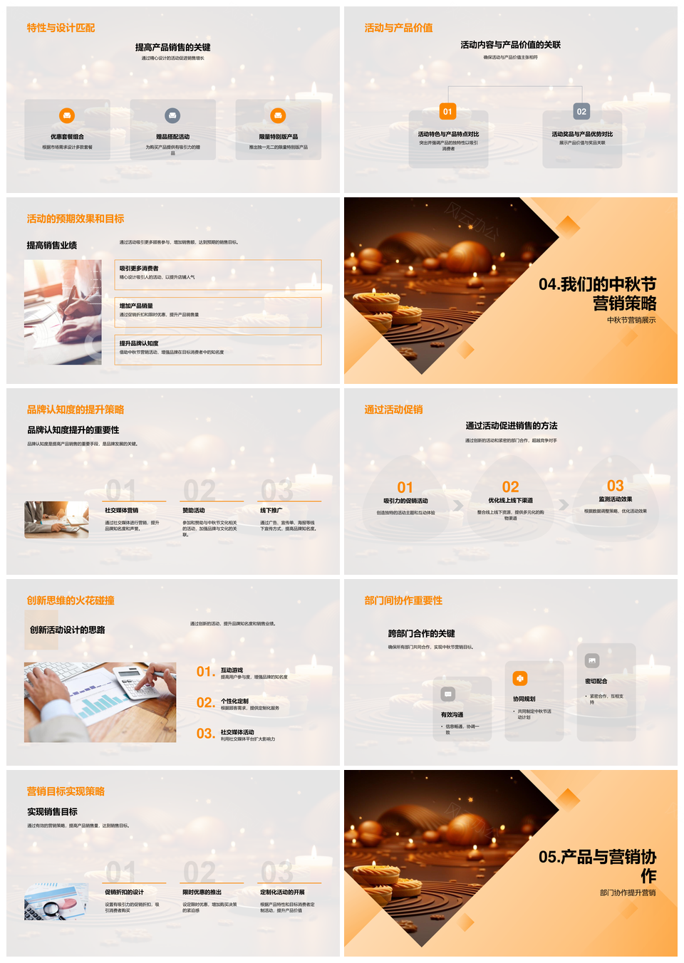 中秋策略创新协同文化消费趋势促销月饼优惠全面攻略PPT模板