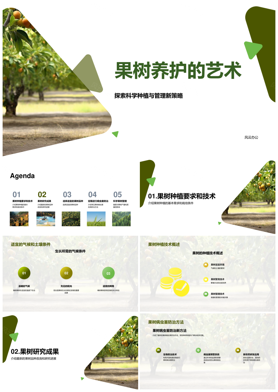 果树种植研究专家演讲农户气候需求PPT模板