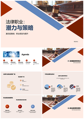 法律职业发展趋势与能力提升规划PPT模板