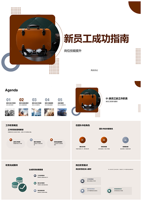 新员工岗位技能职责流程培训指南PPT模板