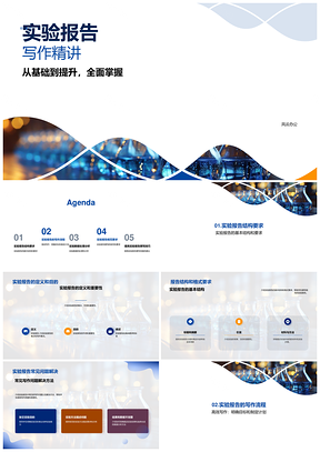 理学实验报告撰写结构格式设备指导问题PPT模板