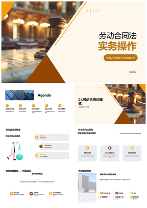 劳动合同法实务管理法律应用纠纷解决PPT模板
