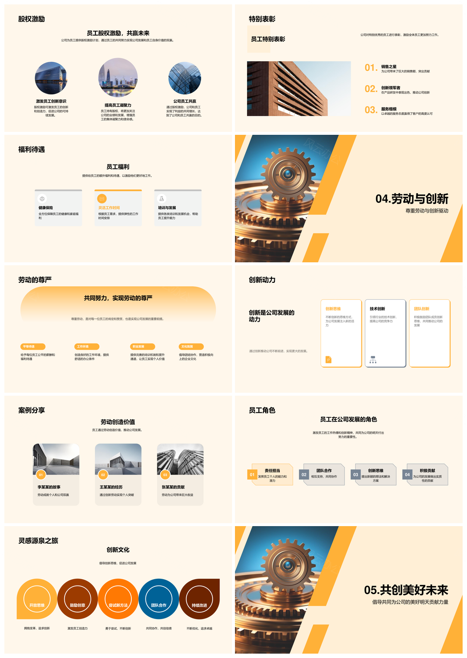 劳动创新激励携手共谋发展PPT模板