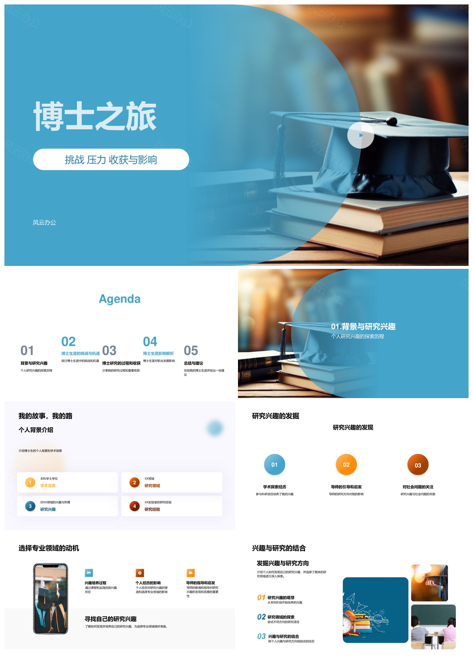 博士之旅研究挑战机遇与职业发展PPT模板