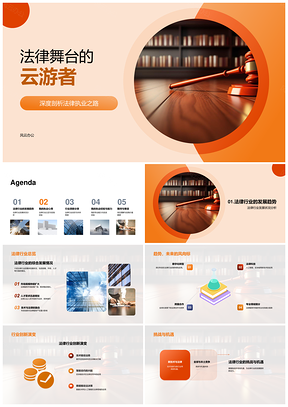 法律云游者执业经验与行业新兴趋势PPT模板