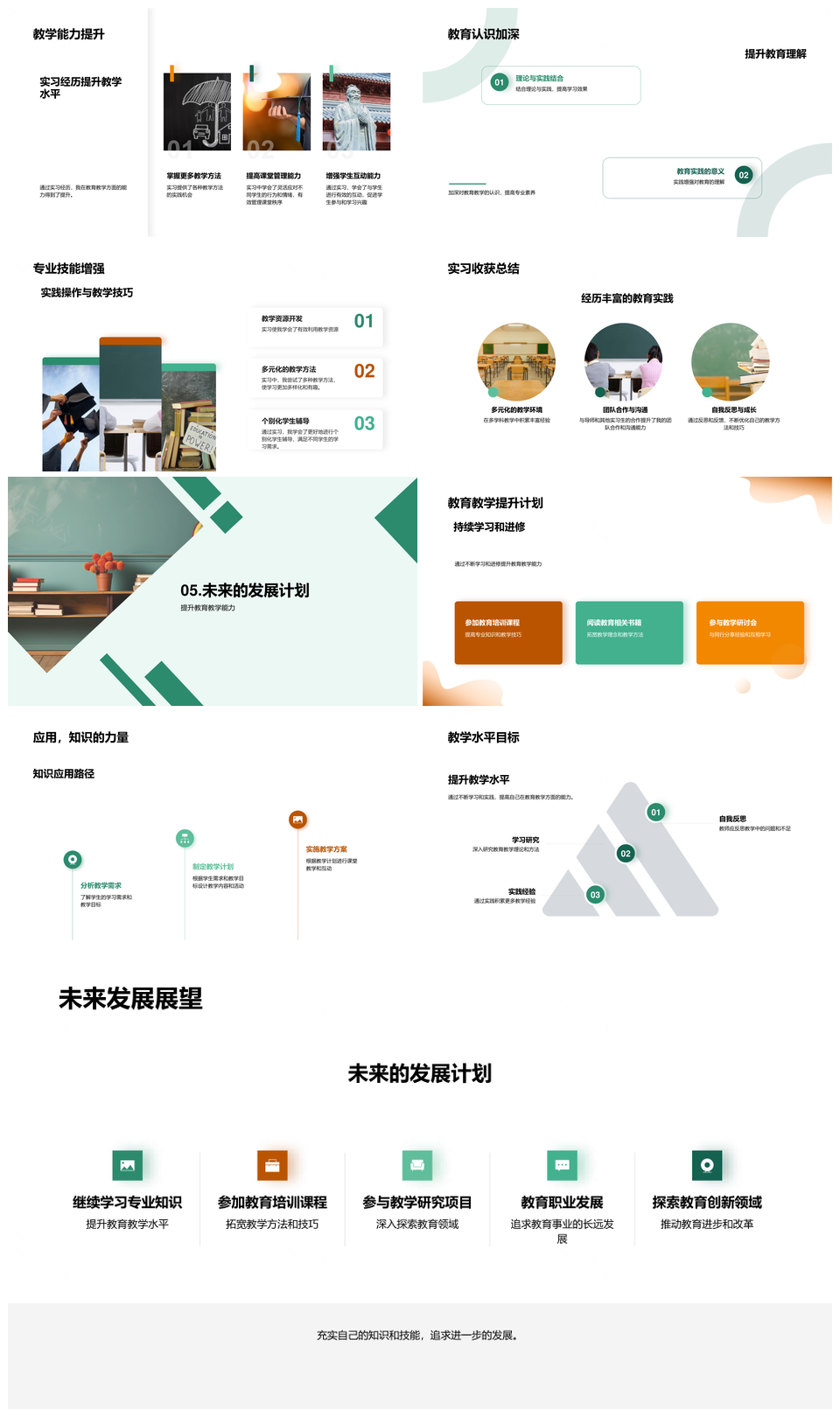 教育实习锤炼教学能力与课堂互动PPT模板