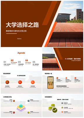 大学选择策略高校特色排名与个人因素PPT模板