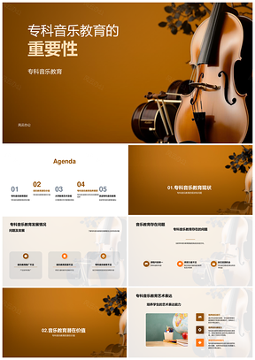 专科音乐教育发展问题创造力团队合作教师培训乐器研讨会PPT模板