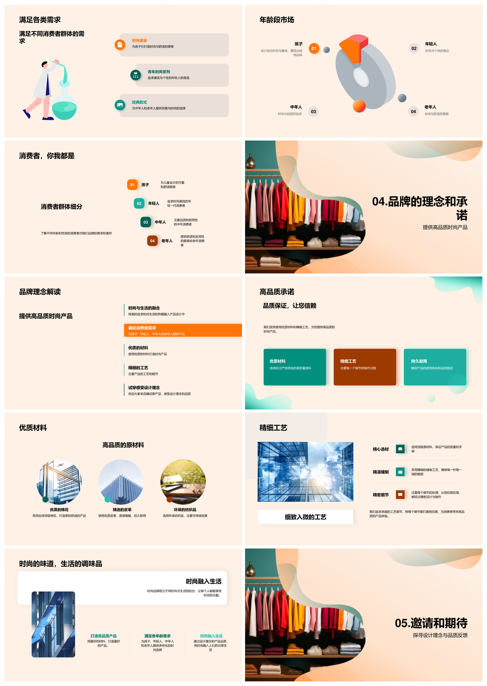 普惠时尚品牌价值定价策略产品设计理念PPT模板