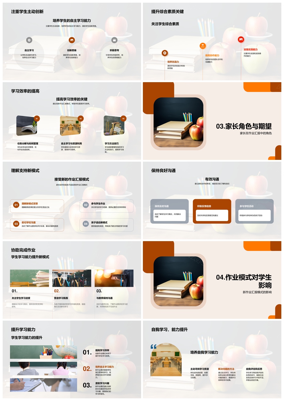 家校协同创新作业模式提升学生自主创新能力PPT模板