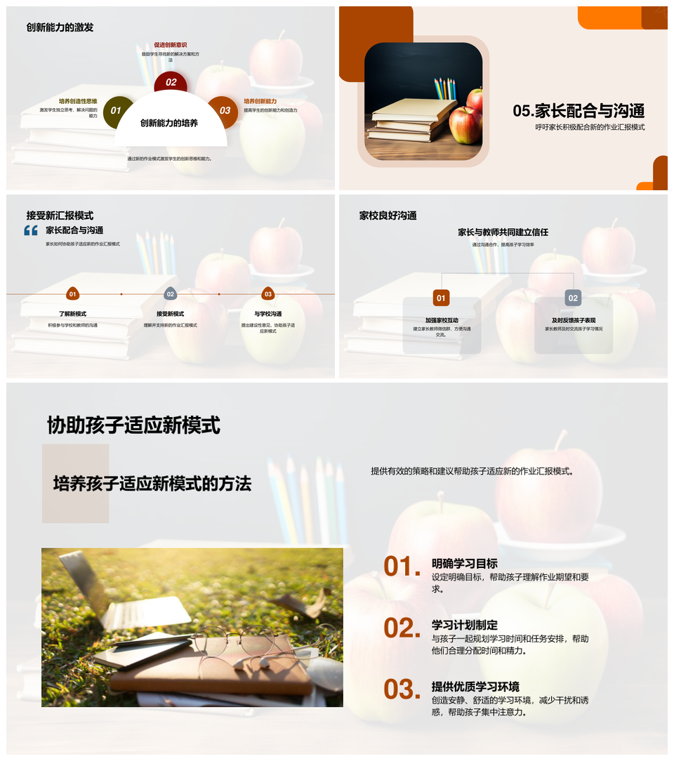 家校协同创新作业模式提升学生自主创新能力PPT模板