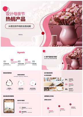 母亲节主题新品设计满足需求联动推广提升品牌PPT模板