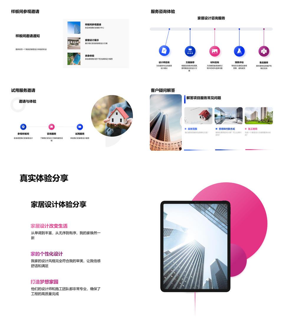 新潮家居设计全方位服务创业项目引领行业潮流PPT模板