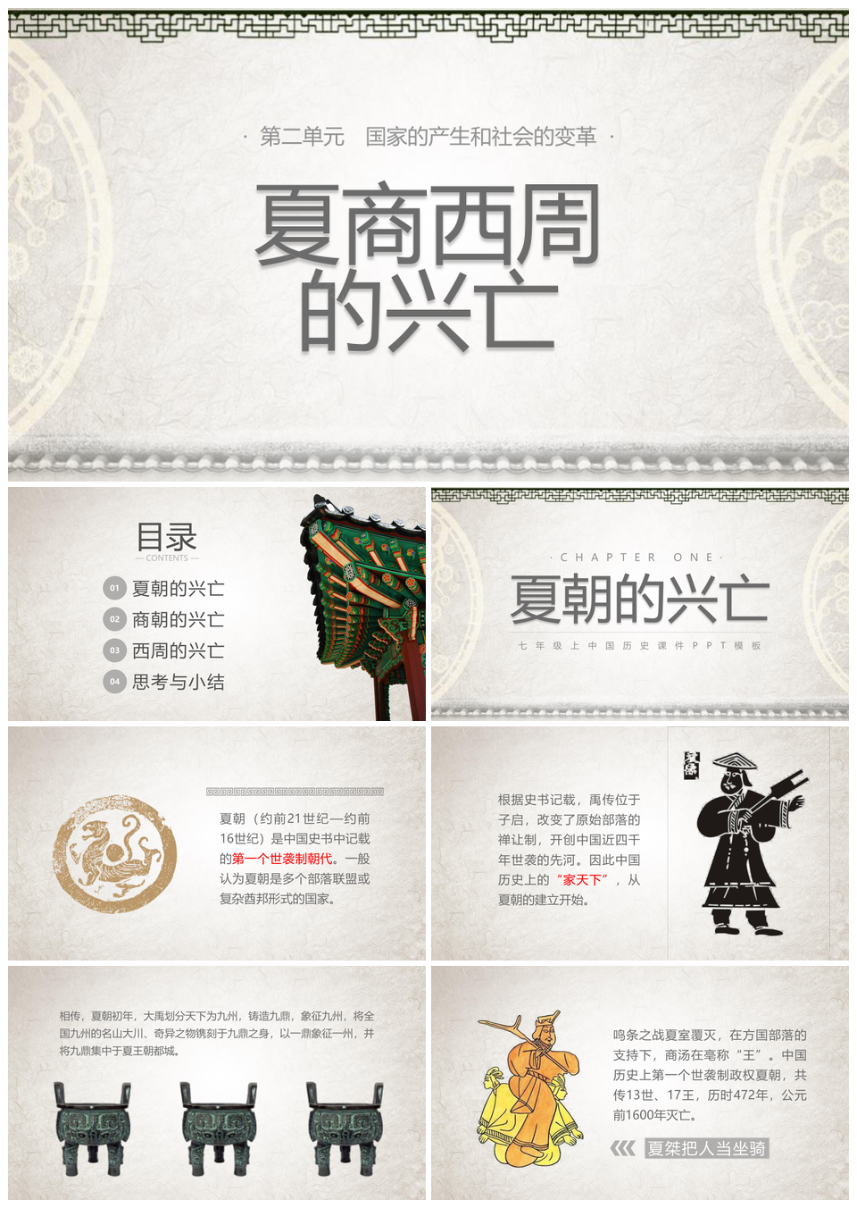 2025夏商西周王朝兴衰家天下历史课件