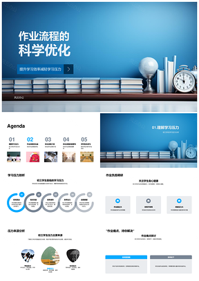 初三作业科学优化减负增效时间管理PPT模板