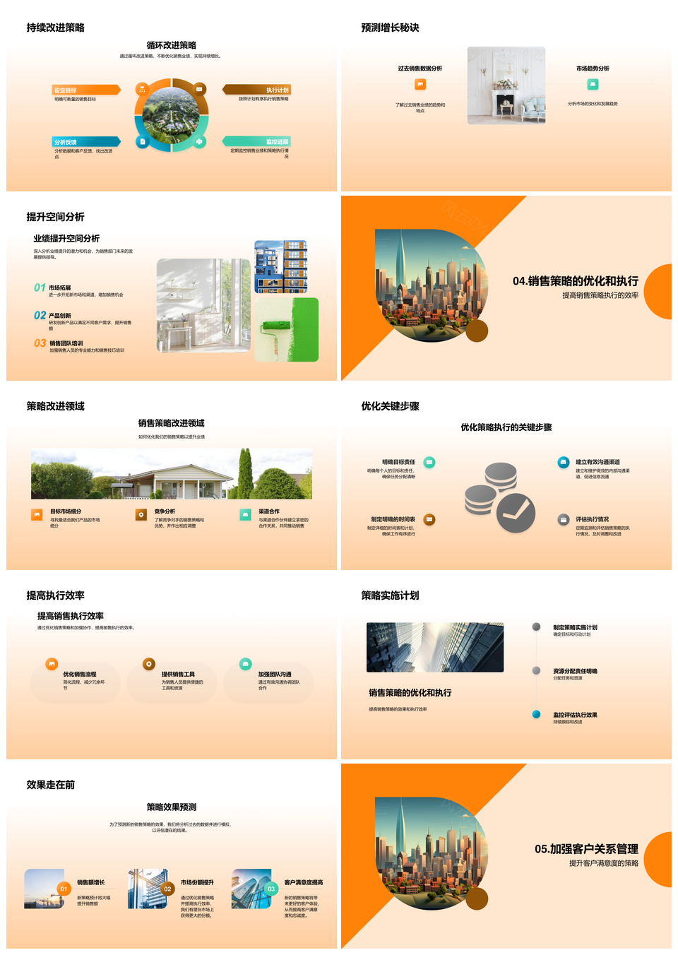 销售策略驱动摩天大楼业绩提升成功案例PPT模板