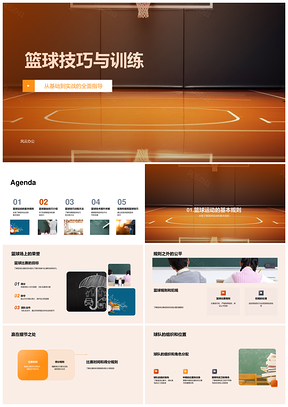 篮球技巧训练从基础到实战计划PPT模板