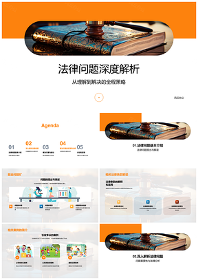 法律问题全程策略法学研讨案例解析PPT模板