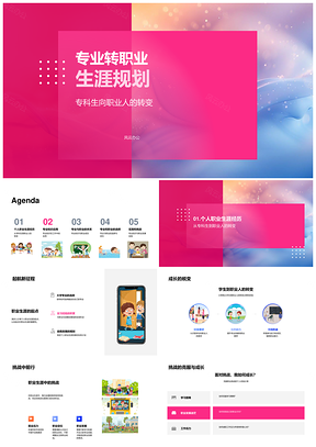 专业职业规划挑战实践应用经历选择关系PPT模板