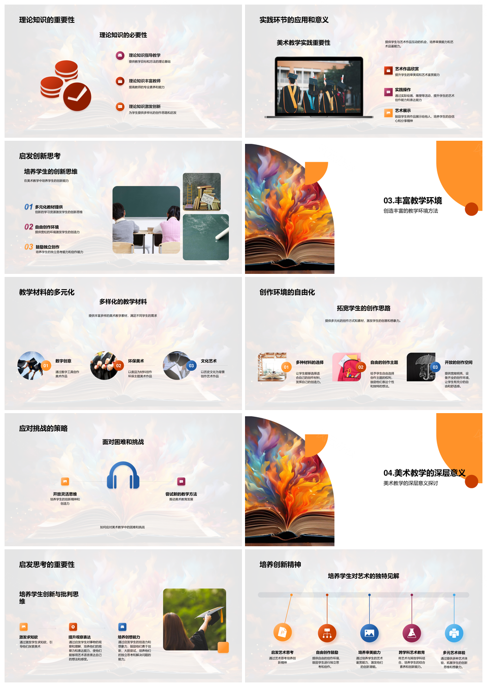 美术教学创新实践与理论提升PPT模板