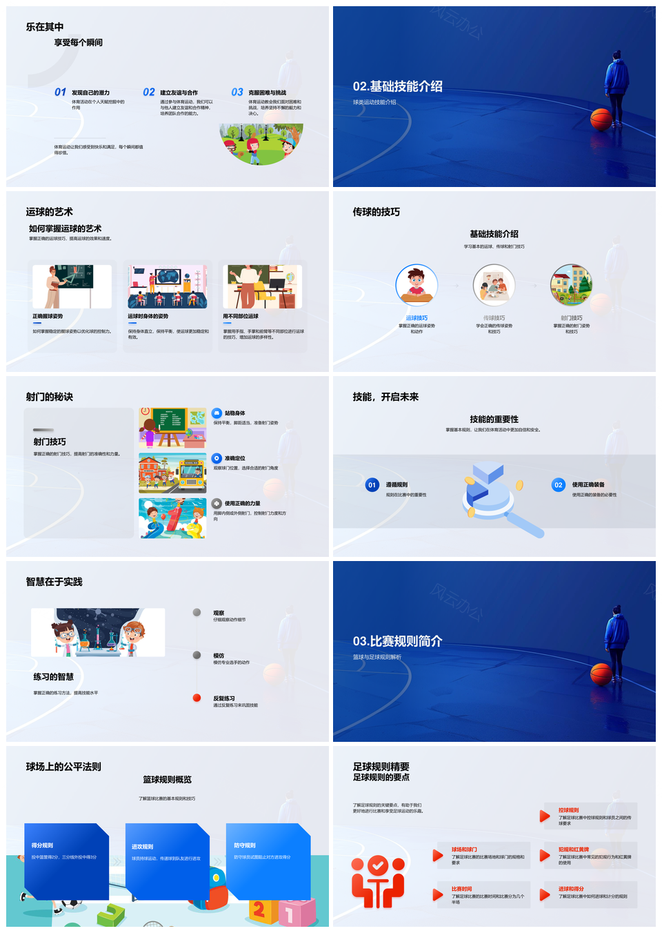 2025小学体育健身运动技能健康生活讲座PPT模板