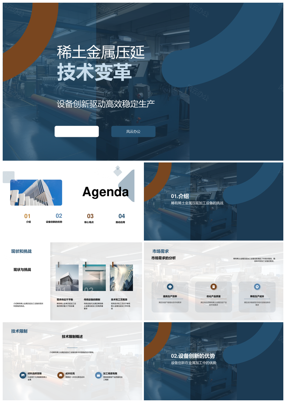 稀土压延设备技术优化现状挑战PPT模板
