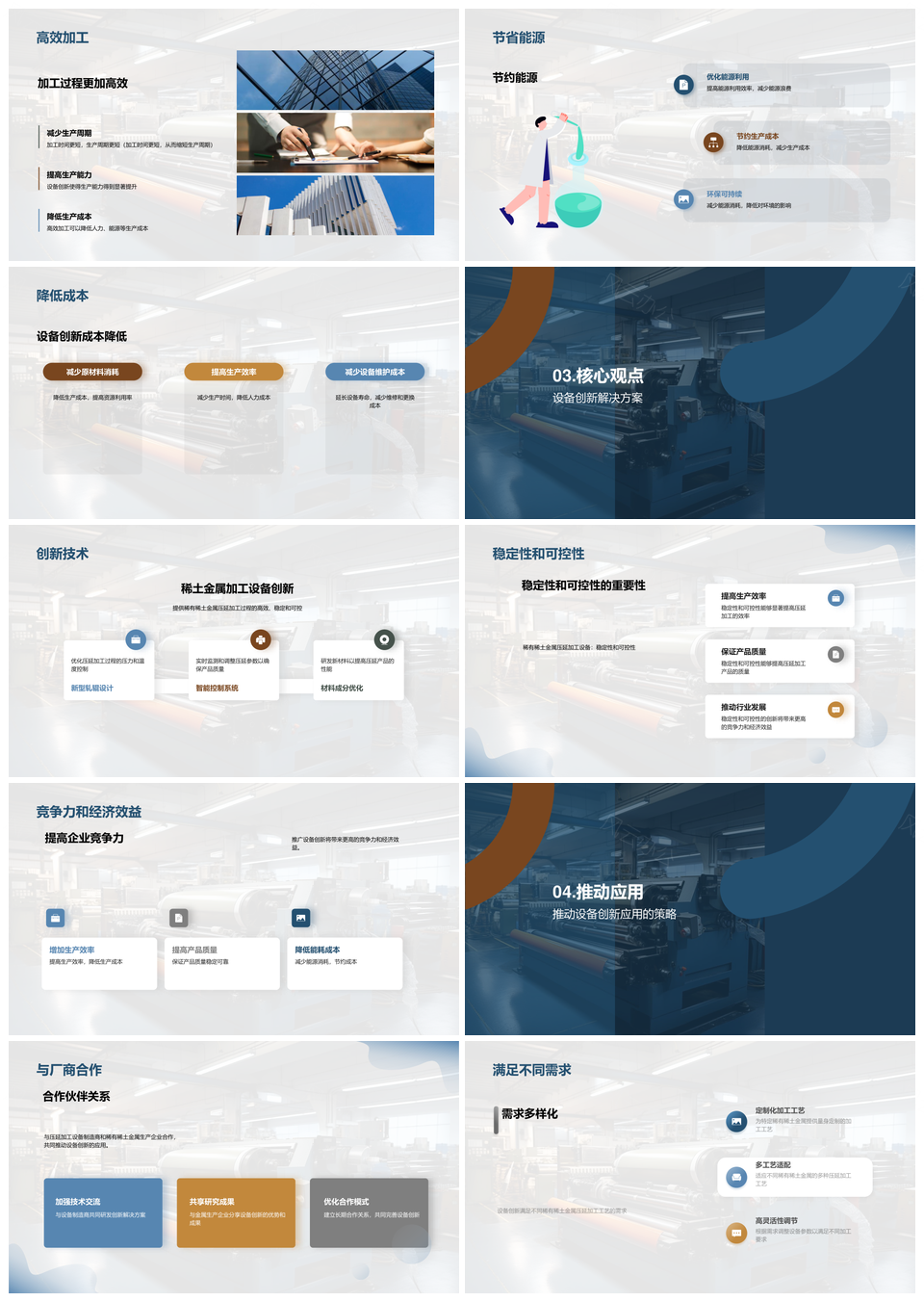 稀土压延设备技术优化现状挑战PPT模板