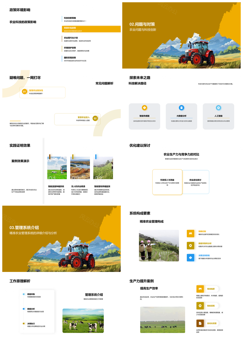 智慧农业科技助力精准农业未来农场PPT模板