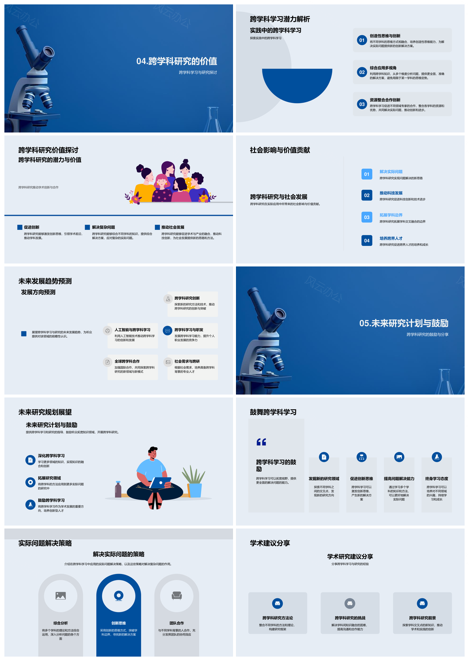 跨学科研究新型方法解决实际案例应用社会影响PPT模板