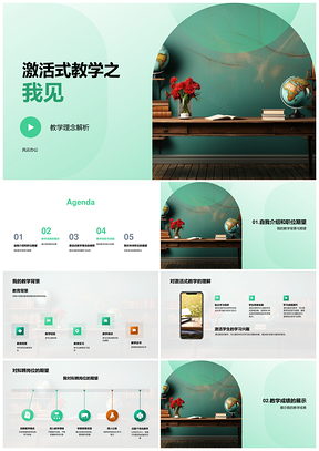 高级培训师竞聘述职激活式教学案例解析PPT模板
