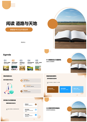 高效阅读拓天地强词汇精理解PPT模板