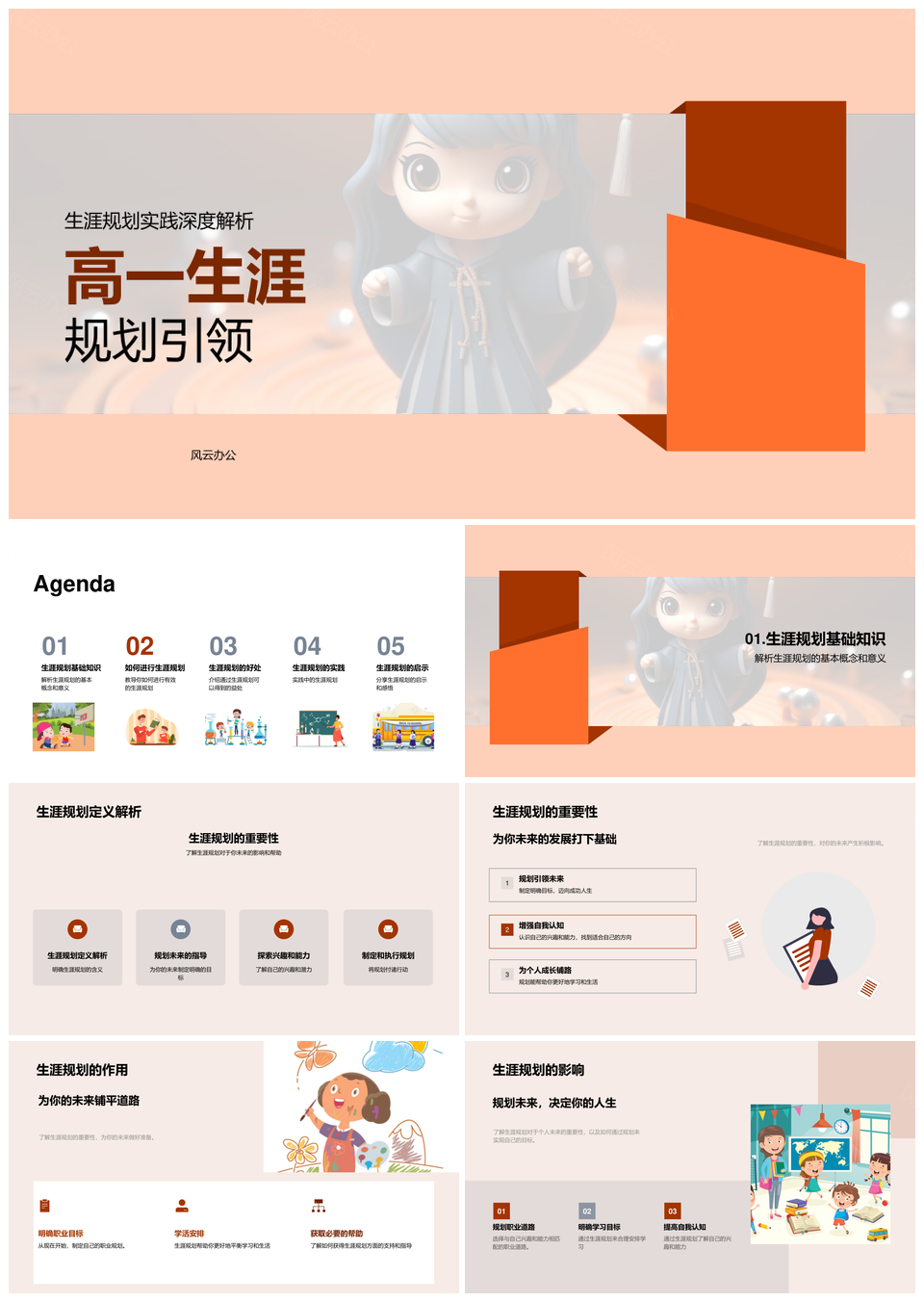 2025高一生涯规划引领职业目标与家长支持PPT模板