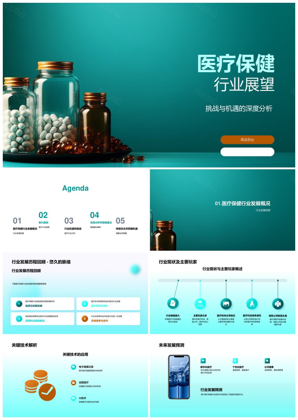 医疗保健行业深度分析关键技术及发展趋势PPT模板