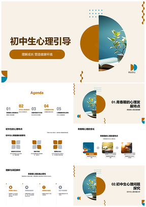 初中生心理问题预防干预师生关系班级氛围引导PPT模板