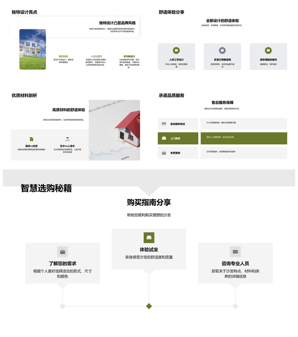 环保沙发新设计驱动家居工艺趋势增长PPT模板