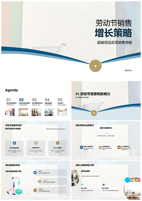 劳动节销售竞品突破促销策略目标市场需求分析PPT模板
