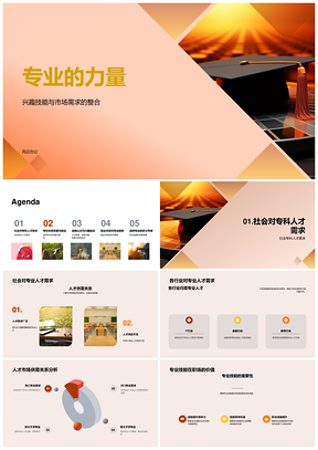 专业力量趋势就业前景择业优势PPT模板