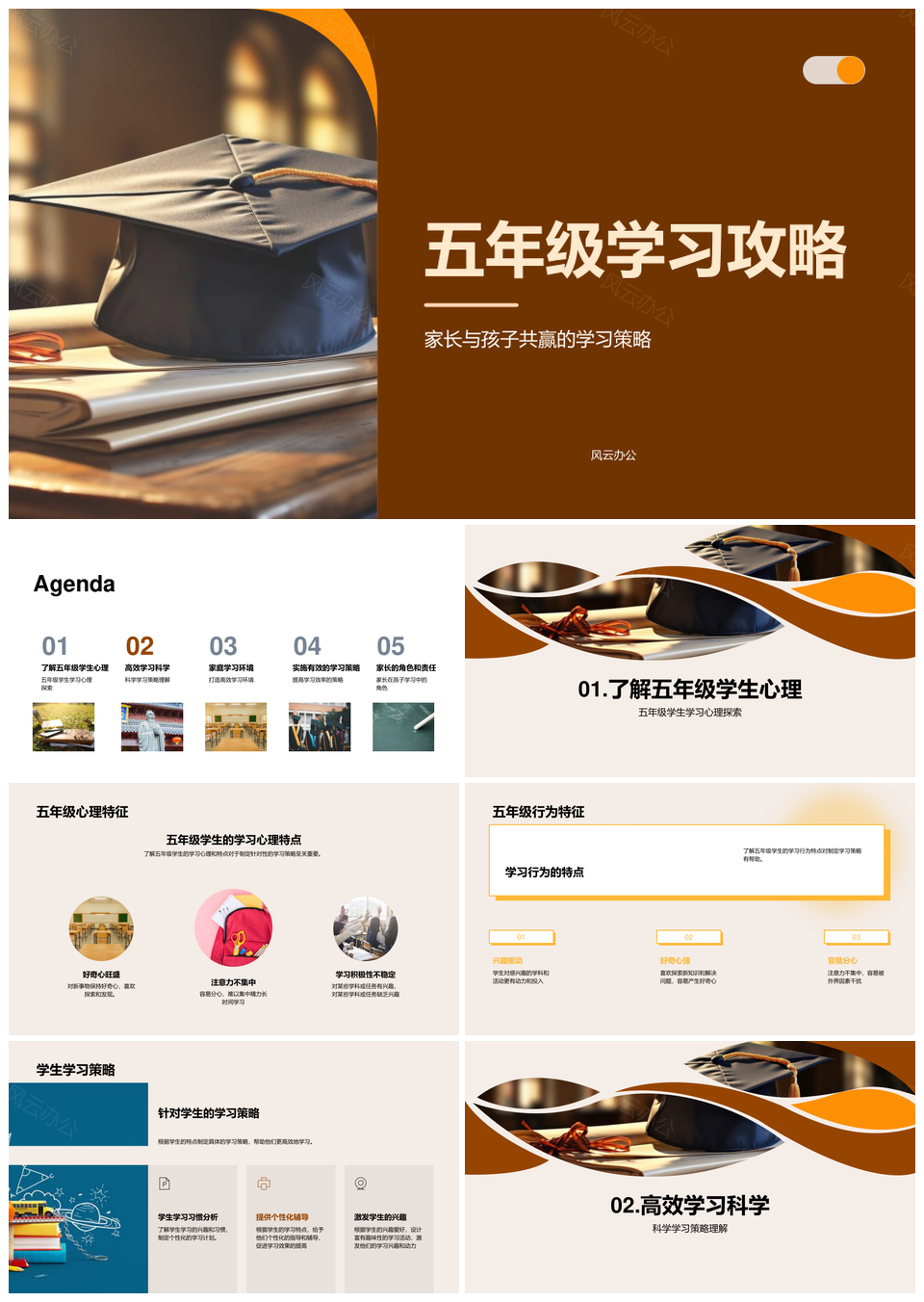 五年级高效学习策略家庭环境与记忆技巧PPT模板