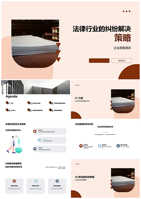 企业高管法律顾问合同纠纷解决教育策略PPT模板